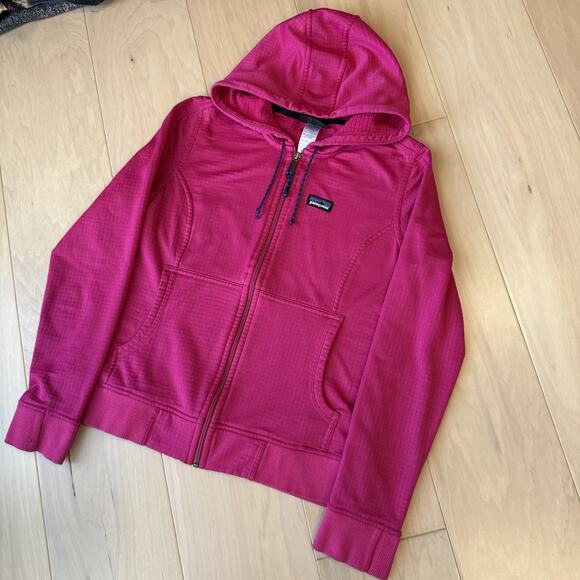 Patagonia Upslope Hoody Women's Medium Pink R1 Lightweight Full Zip Outerwear - Picture 10 of 10